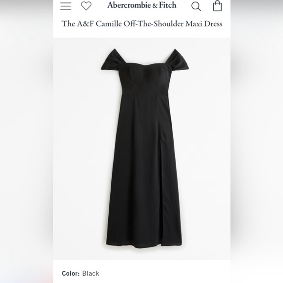 Abercrombie & Fitch Dresses & Skirts - Abercrombie & Fitch Black Camille Maxi Dress